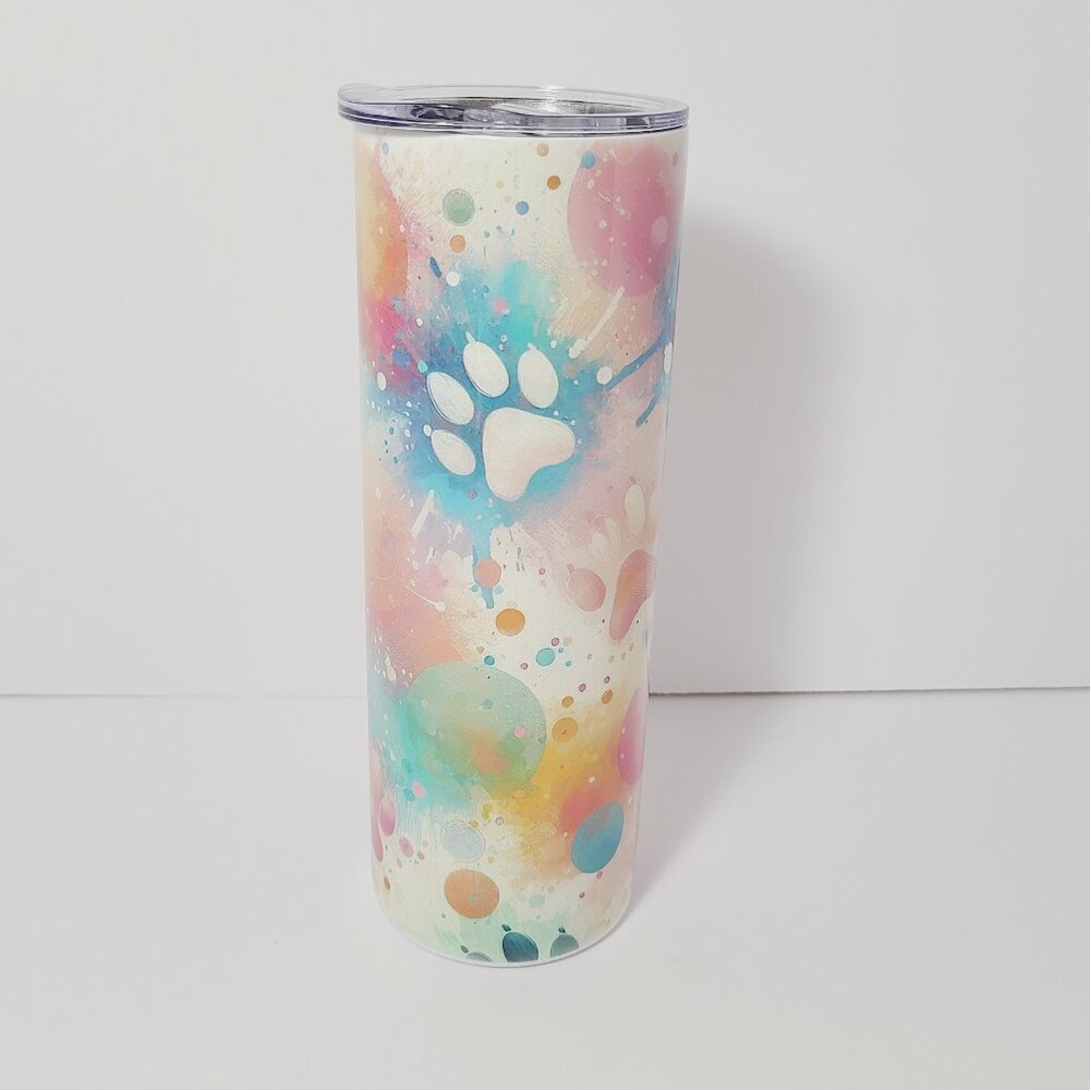 Pawprint Tumble 20 oz Sublimated by Scott Heil | The Crowing Hen - Picture 2 of 5